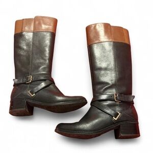 Bandolino Black and Brown Riding Boots size 6